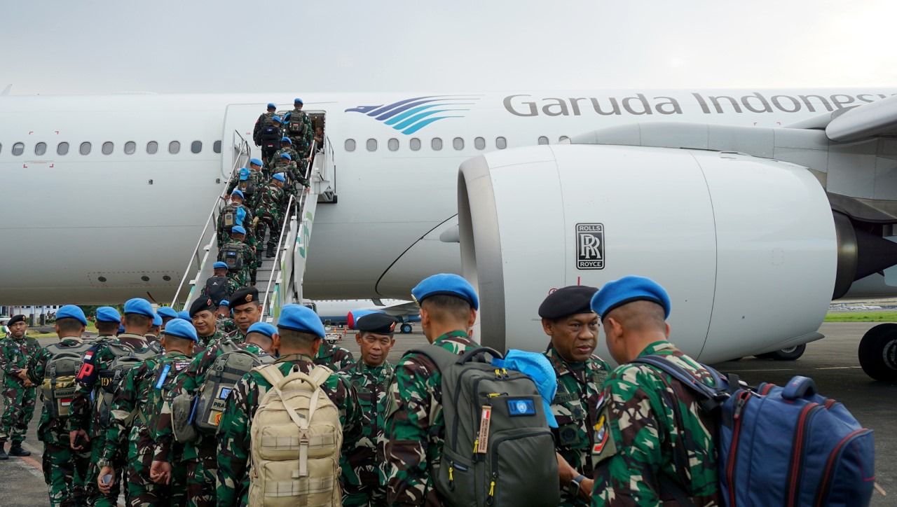 Garuda Indonesia Angkut 7.000 Pasukan TNI dalam Misi Perdamaian Dunia
